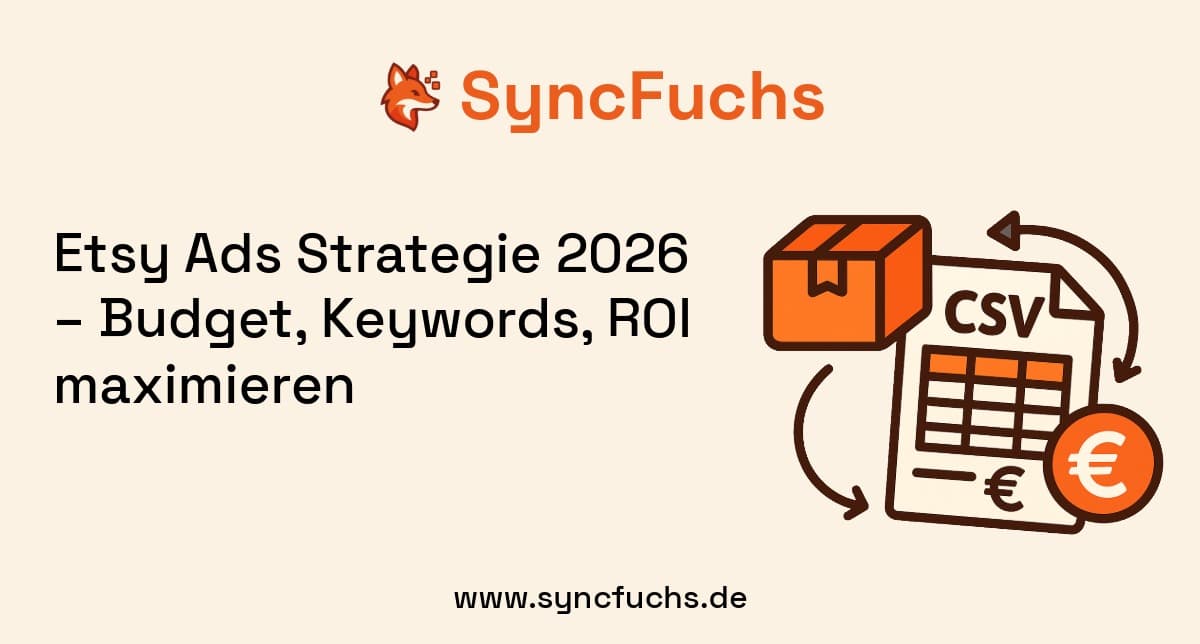 Etsy Ads Strategie 2026 – Budget, Keywords, ROI maximieren